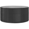 Odlingslåda antracit pulverlackerat stål vidaXL 140 x 140 x 68 cm – miniatyr 2