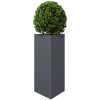 Odlingslåda antracit triangulär stål vidaXL 40 x 34.5 x 70 cm – miniatyr 3