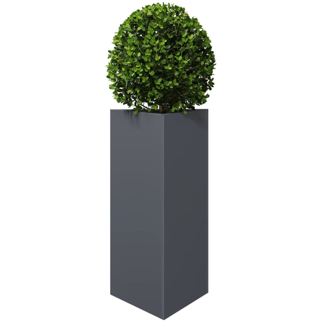 Odlingslåda antracit triangulär stål vidaXL 40 x 34.5 x 70 cm – bild 3