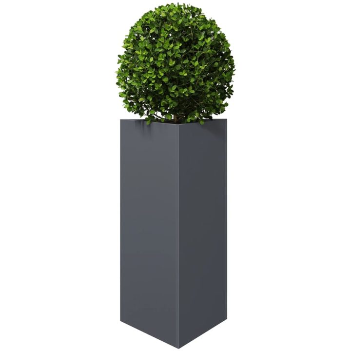 Odlingslåda antracit triangulär stål vidaXL 40 x 34.5 x 70 cm – bild 3