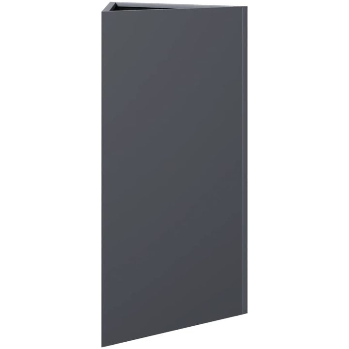 Odlingslåda antracit triangulär stål vidaXL 40 x 34.5 x 70 cm – bild 4