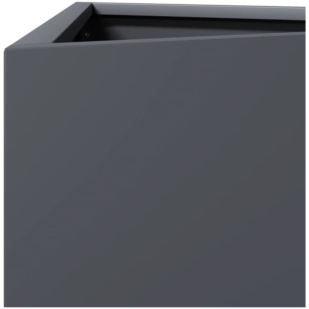 Odlingslåda antracit triangulär stål vidaXL 40 x 34.5 x 70 cm – bild 7