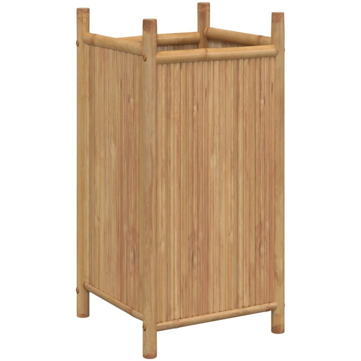 Odlingslåda bambu vidaXL 40 x 40 x 80 cm – bild 2