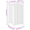 Odlingslåda bambu vidaXL 40 x 40 x 80 cm – miniatyr 8