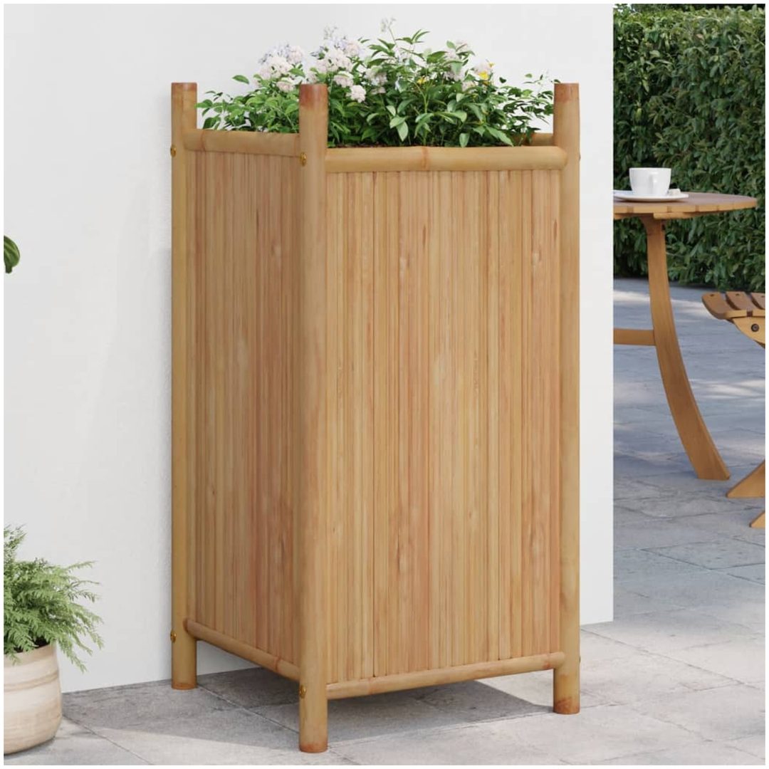 Odlingslåda bambu vidaXL 40 x 40 x 80 cm