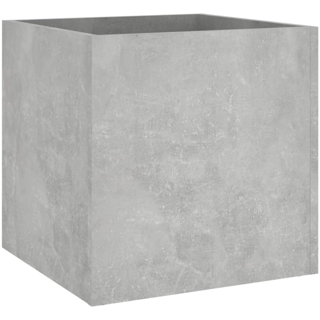 Odlingslåda betonggrå 40x40x40 cm konstruerat trä vidaXL – bild 2