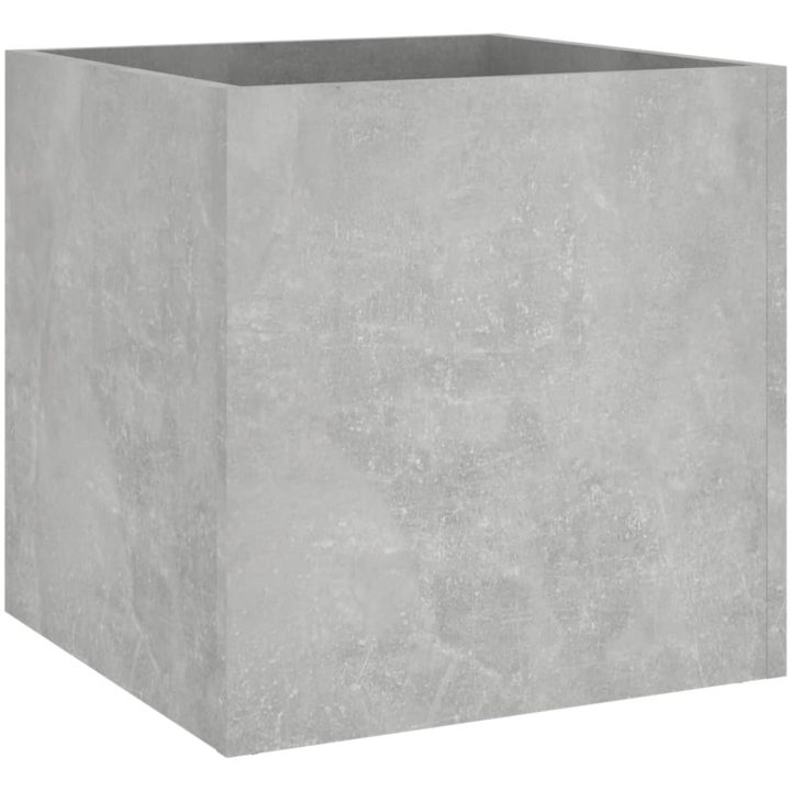 Odlingslåda betonggrå 40x40x40 cm konstruerat trä vidaXL – bild 2