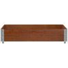 Odlingslåda brun 100x100 cm massiv furu vidaXL 100 x 100 x 21.5 cm – miniatyr 3