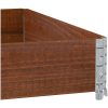 Odlingslåda brun 100x100 cm massiv furu vidaXL 100 x 100 x 21.5 cm – miniatyr 7