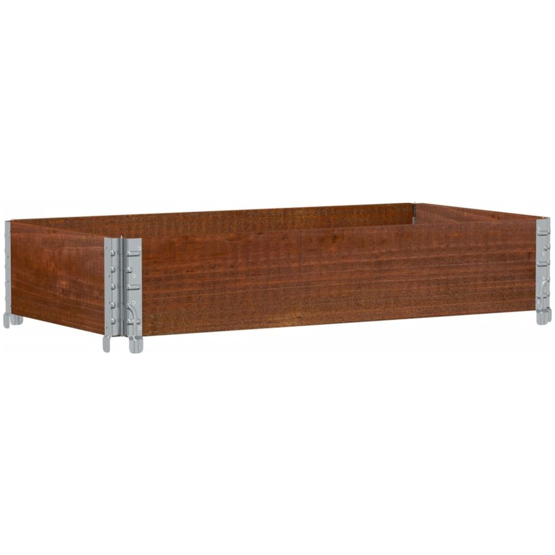 Odlingslåda brun 100x50 cm massiv furu vidaXL 100 x 50 x 21.5 cm – bild 2