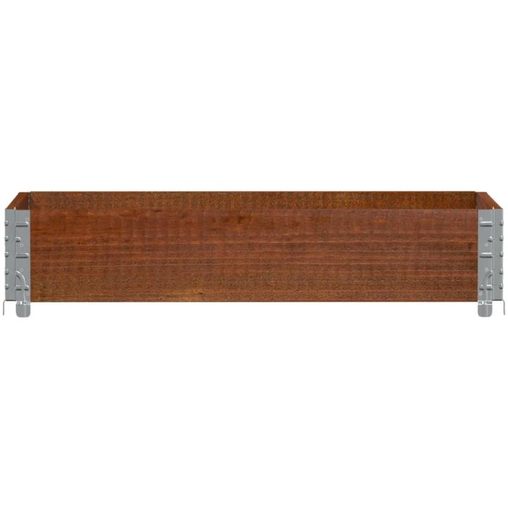 Odlingslåda brun 100x50 cm massiv furu vidaXL 100 x 50 x 21.5 cm – bild 3