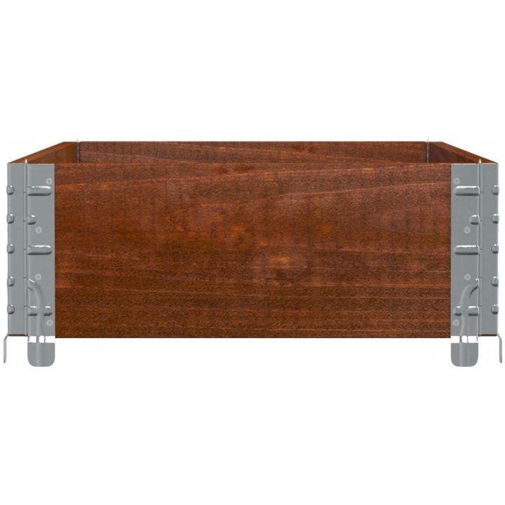 Odlingslåda brun 100x50 cm massiv furu vidaXL 100 x 50 x 21.5 cm – bild 4