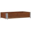 Odlingslåda brun 100x50 cm massiv furu vidaXL 100 x 50 x 21.5 cm – miniatyr 5