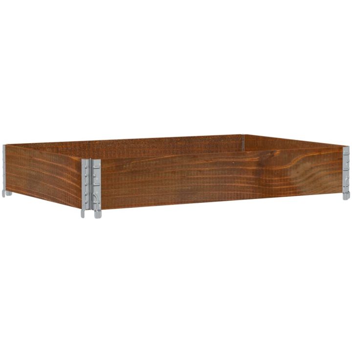 Odlingslåda brun 120x80 cm massiv furu vidaXL 120 x 80 x 21.5 cm – bild 2