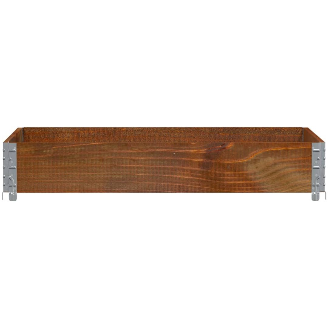 Odlingslåda brun 120x80 cm massiv furu vidaXL 120 x 80 x 21.5 cm – bild 3