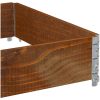 Odlingslåda brun 120x80 cm massiv furu vidaXL 120 x 80 x 21.5 cm – miniatyr 7