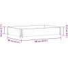 Odlingslåda brun 120x80 cm massiv furu vidaXL 120 x 80 x 21.5 cm – miniatyr 8