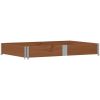 Odlingslåda brun 150x100 cm massiv furu vidaXL 150 x 100 x 21.5 cm – miniatyr 2