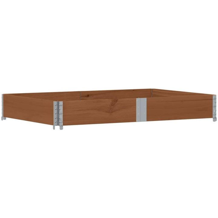 Odlingslåda brun 150x100 cm massiv furu vidaXL 150 x 100 x 21.5 cm – bild 2