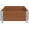 Odlingslåda brun 150x50 cm massiv furu vidaXL 150 x 50 x 21.5 cm – miniatyr 4