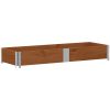 Odlingslåda brun 150x50 cm massiv furu vidaXL 150 x 50 x 21.5 cm – miniatyr 5