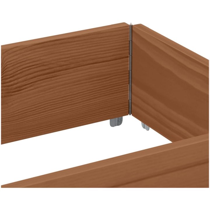 Odlingslåda brun 150x50 cm massiv furu vidaXL 150 x 50 x 21.5 cm – bild 7