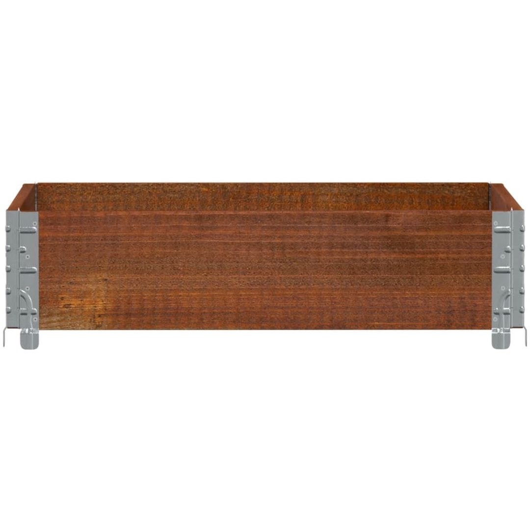 Odlingslåda brun 80x60 cm massiv furu vidaXL 80 x 60 x 21.5 cm – bild 3