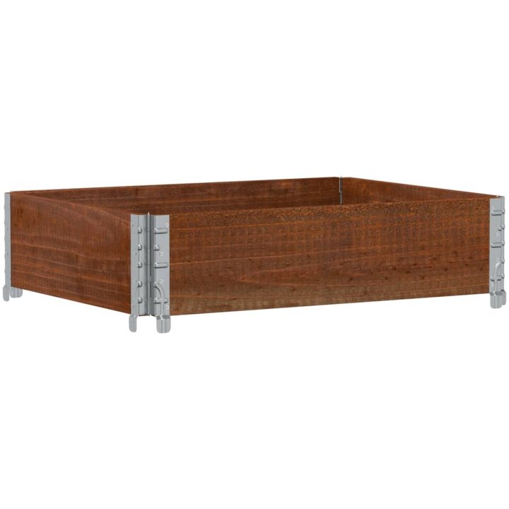 Odlingslåda brun 80x60 cm massiv furu vidaXL 80 x 60 x 21.5 cm – bild 5