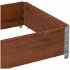 Odlingslåda brun 80x60 cm massiv furu vidaXL 80 x 60 x 21.5 cm – miniatyr 7
