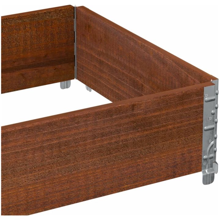 Odlingslåda brun 80x60 cm massiv furu vidaXL 80 x 60 x 21.5 cm – bild 7