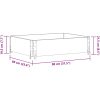 Odlingslåda brun 80x60 cm massiv furu vidaXL 80 x 60 x 21.5 cm – miniatyr 8