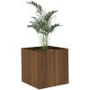 Odlingslåda brun ek 40x40x40 cm konstruerat trä vidaXL – miniatyr 2