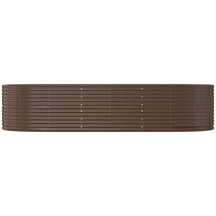Odlingslåda brun galvaniserat stål vidaXL 291 x 140 x 68 cm – bild 3