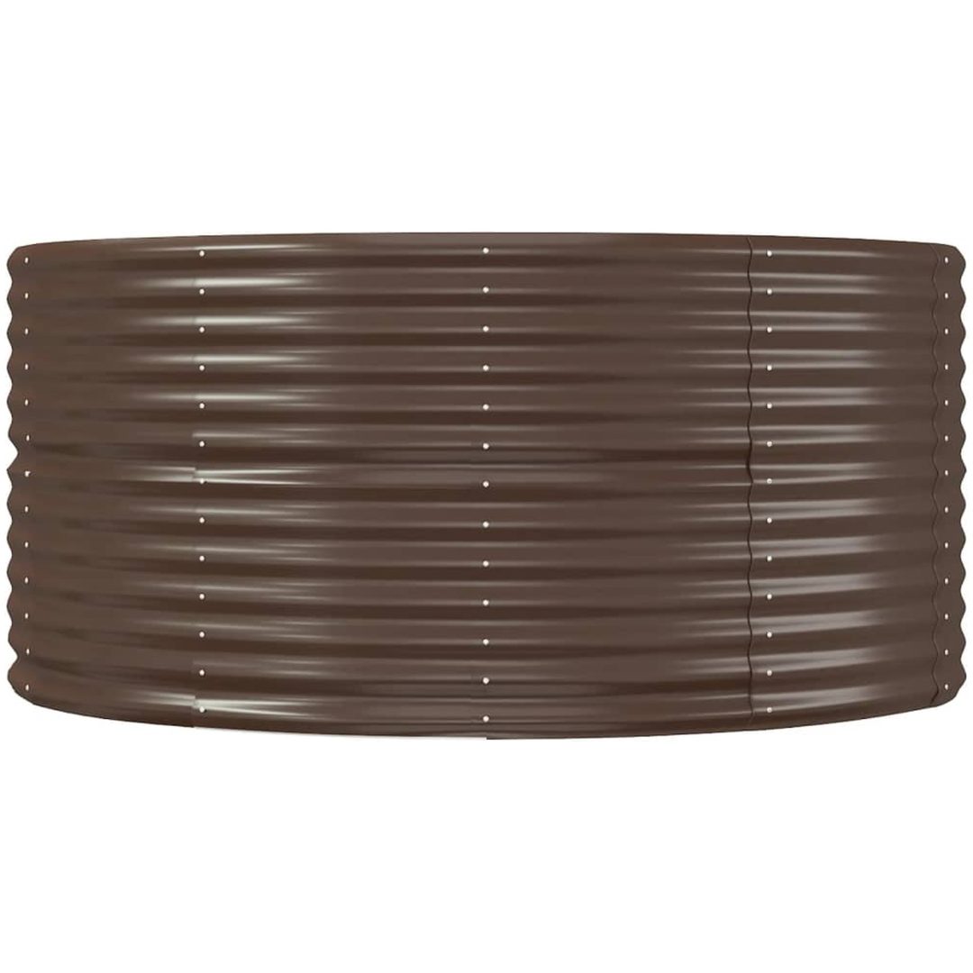 Odlingslåda brun galvaniserat stål vidaXL 291 x 140 x 68 cm – bild 4