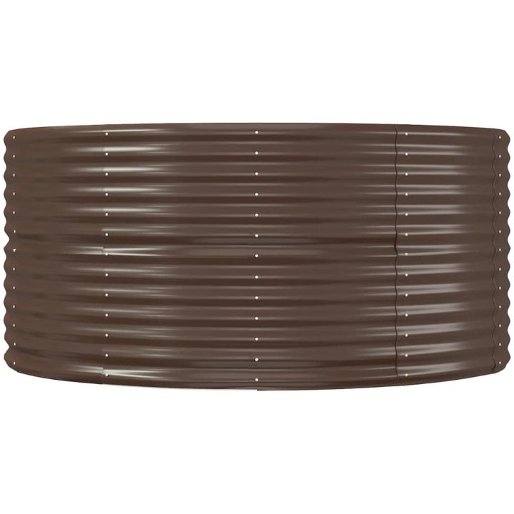 Odlingslåda brun galvaniserat stål vidaXL 291 x 140 x 68 cm – bild 4