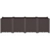 Odlingslåda brun PP vidaXL 160 x 40 x 53 cm – miniatyr 3