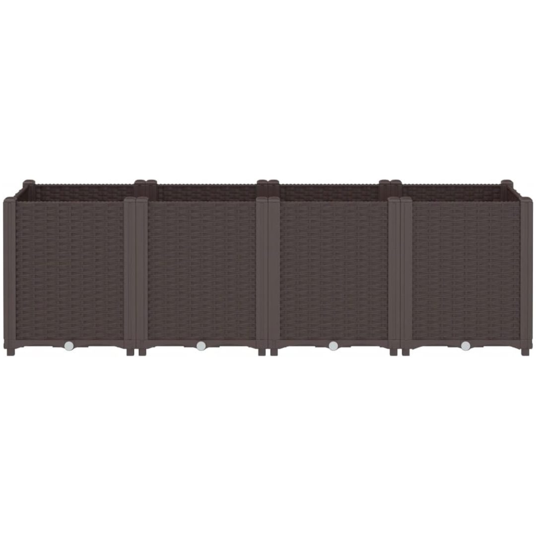 Odlingslåda brun PP vidaXL 160 x 40 x 53 cm – bild 3