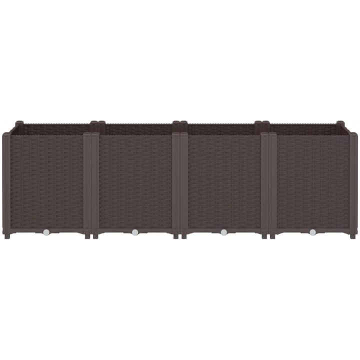 Odlingslåda brun PP vidaXL 160 x 40 x 53 cm – bild 3
