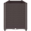 Odlingslåda brun PP vidaXL 160 x 40 x 53 cm – miniatyr 4