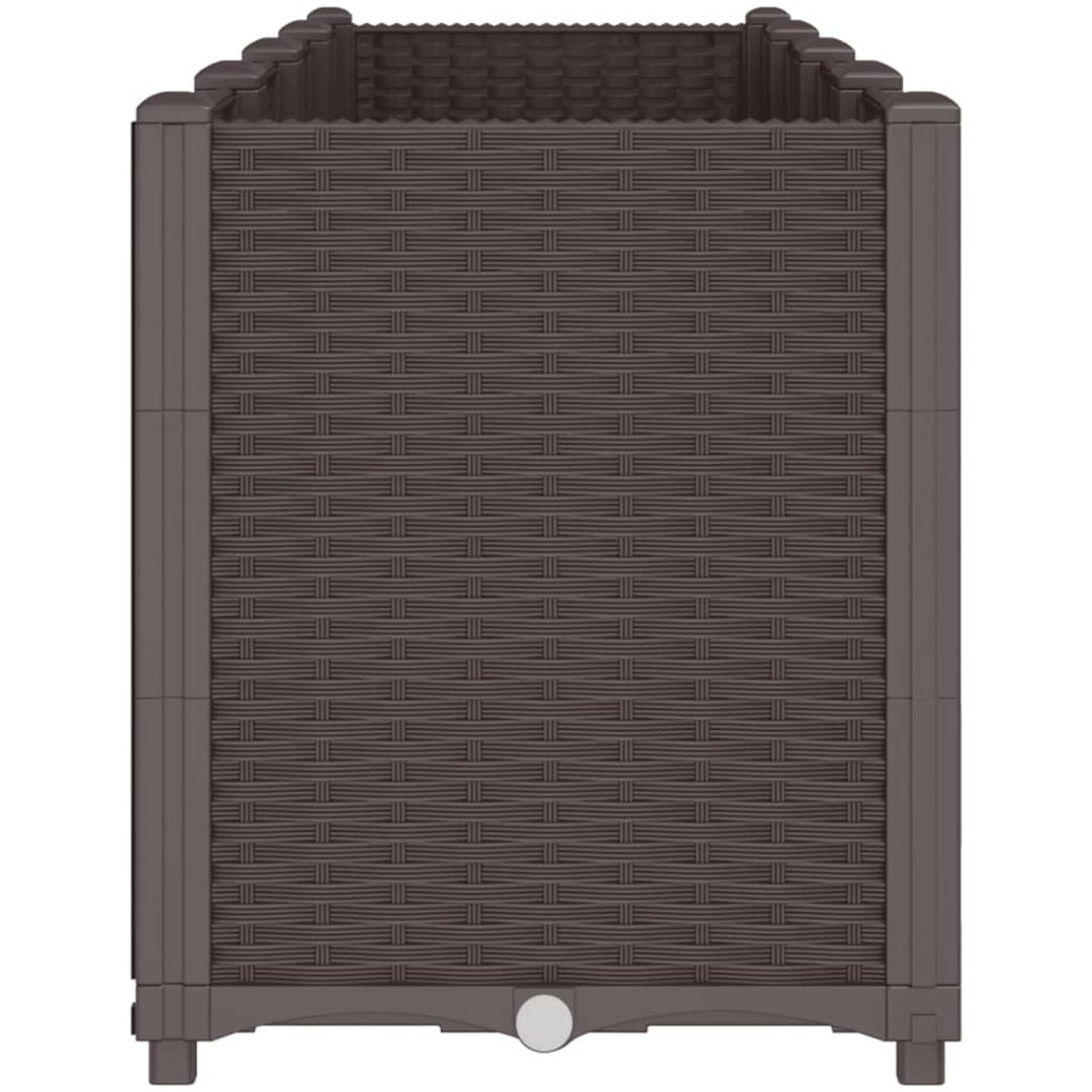 Odlingslåda brun PP vidaXL 160 x 40 x 53 cm – bild 4