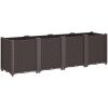 Odlingslåda brun PP vidaXL 160 x 40 x 53 cm – miniatyr 5