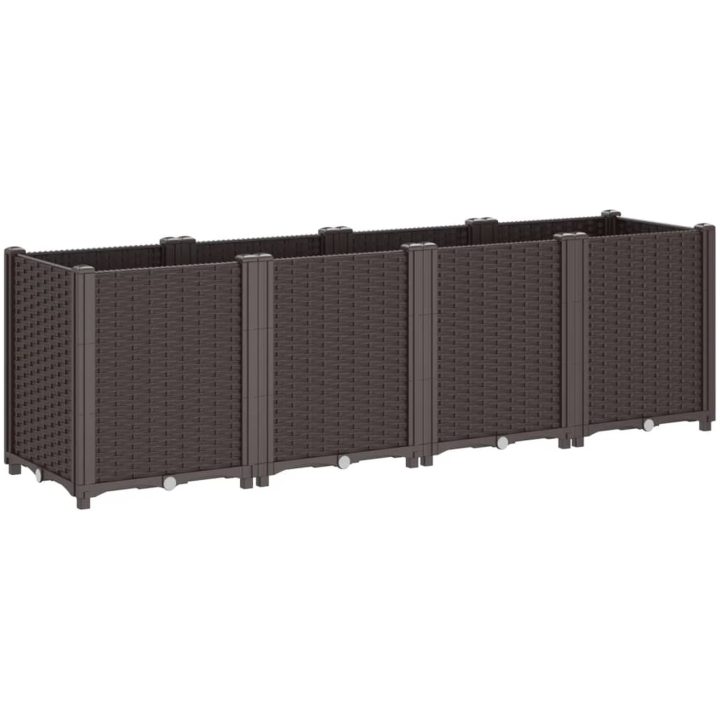 Odlingslåda brun PP vidaXL 160 x 40 x 53 cm – bild 5