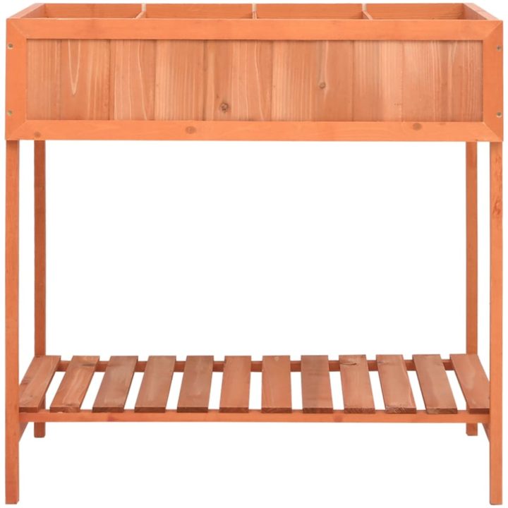 Odlingslåda för örter 80x60x80 cm massivt granträ vidaXL – bild 3
