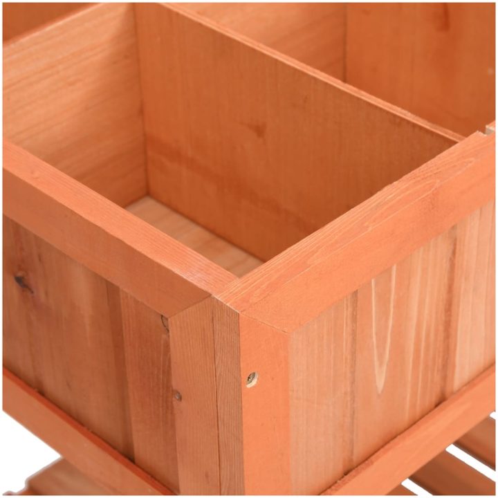 Odlingslåda för örter 80x60x80 cm massivt granträ vidaXL – bild 5