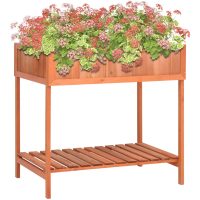 Odlingslåda för örter 80x60x80 cm massivt granträ vidaXL