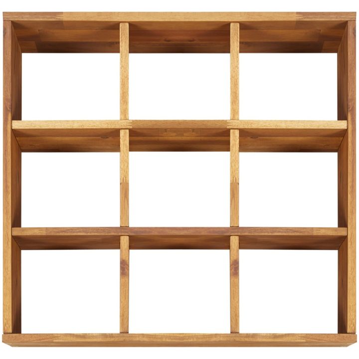Odlingslåda för örter upphöjd massivt akaciaträ 60x60x15 cm vidaXL – bild 4
