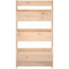 Odlingslåda för vägg 3 nivåer 60x18,5x110 cm massiv furu vidaXL – miniatyr 4