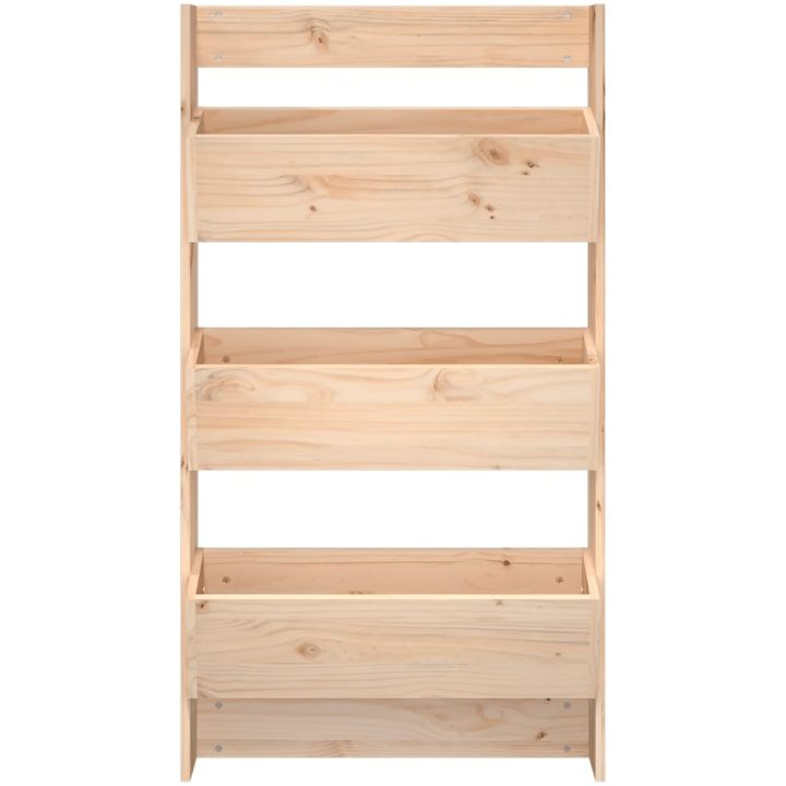 Odlingslåda för vägg 3 nivåer 60x18,5x110 cm massiv furu vidaXL – bild 4
