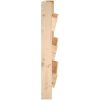 Odlingslåda för vägg 3 nivåer 60x18,5x110 cm massiv furu vidaXL – miniatyr 5