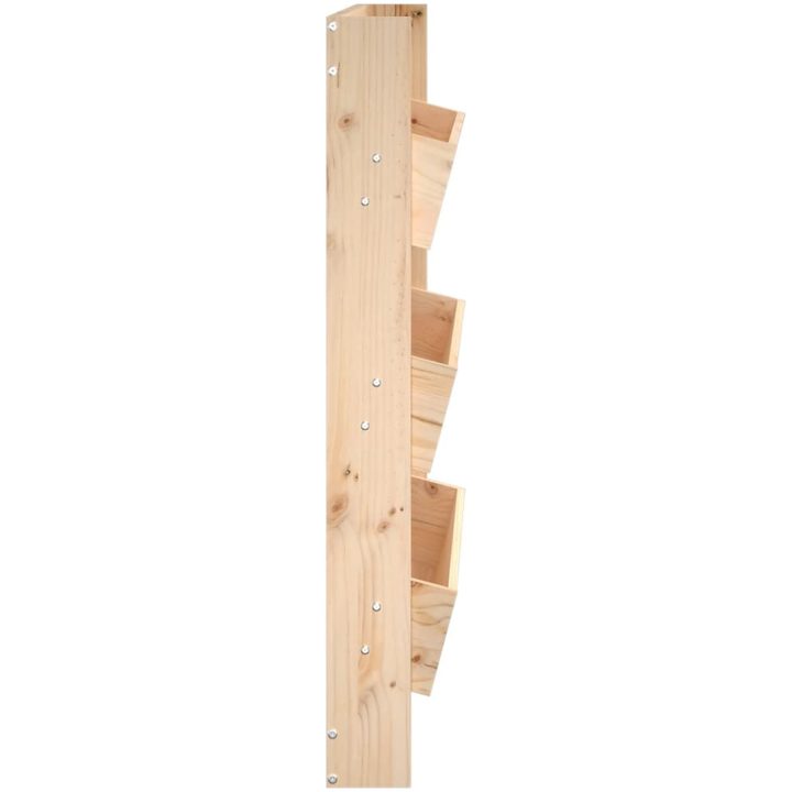 Odlingslåda för vägg 3 nivåer 60x18,5x110 cm massiv furu vidaXL – bild 5